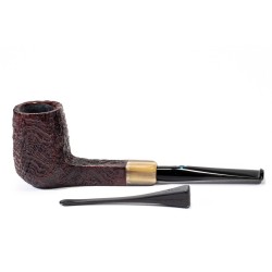 Briar Pipe Sasieni 4 Dot Walnut Ruff Sandblasted Square Panel