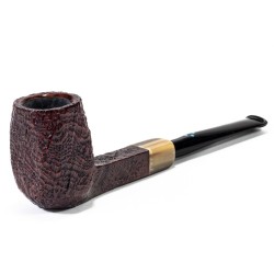 Briar Pipe Sasieni 4 Dot Walnut Ruff Sandblasted Square Panel