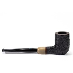 Briar Pipe Sasieni 4 Dot Dark Ruff Sandblasted Square Panel