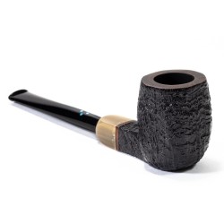 Pipa Sasieni 4 Dot Dark Ruff Sabbiata Square Panel