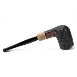 Briar Pipe Sasieni 4 Dot Dark Ruff Sandblasted Square Panel