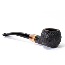 Briar Pipe Sasieni 4 Dot Dark Ruff Sandblasted Prince