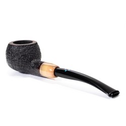 Briar Pipe Sasieni 4 Dot Dark Ruff Sandblasted Prince