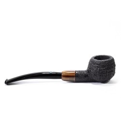 Briar Pipe Sasieni 4 Dot Dark Ruff Sandblasted Prince