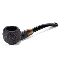 Briar Pipe Sasieni 4 Dot Dark Ruff Sandblasted Prince