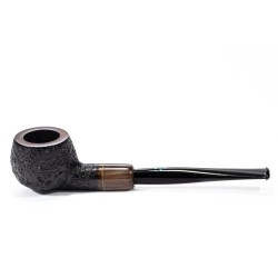 Briar Pipe Sasieni 4 Dot Dark Ruff Sandblasted Prince