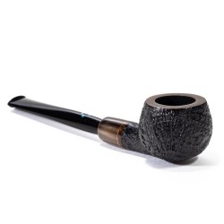 Briar Pipe Sasieni 4 Dot Dark Ruff Sandblasted Prince