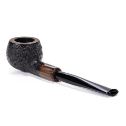 Briar Pipe Sasieni 4 Dot Dark Ruff Sandblasted Prince