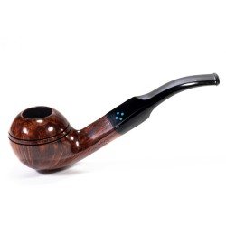 Briar Pipe Sasieni 4 Dot Walnut Smooth Bent Rhodesian