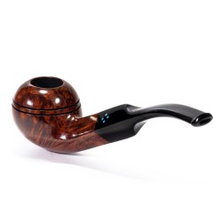 Pipa Sasieni 4 Dot Walnut Liscia Bent Rhodesian