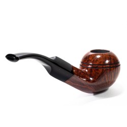 Pipa Sasieni 4 Dot Walnut Liscia Bent Rhodesian