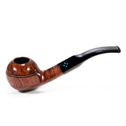 Pipa Sasieni 4 Dot Walnut Liscia Bent Rhodesian