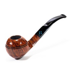 Briar Pipe Sasieni 4 Dot Walnut Smooth Bent Rhodesian