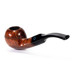 Pipa Sasieni 4 Dot Walnut Liscia Bent Rhodesian