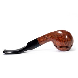 Pipa Sasieni 4 Dot Walnut Liscia Bent Rhodesian
