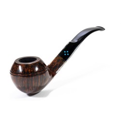 Pipa Sasieni 4 Dot Walnut Liscia Bent Rhodesian