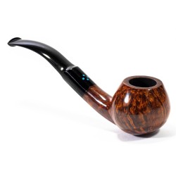 Briar Pipe Sasieni 4 Dot Walnut Smooth Bent Apple