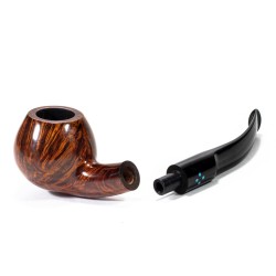 Briar Pipe Sasieni 4 Dot Walnut Smooth Bent Apple