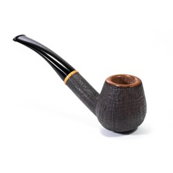Briar Pipe Castoldi Sandblasted Bent Apple