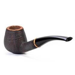 Briar Pipe Castoldi Sandblasted Bent Apple