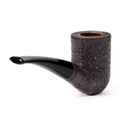 Briar Pipe Castoldi Sandblasted Bent Brandy