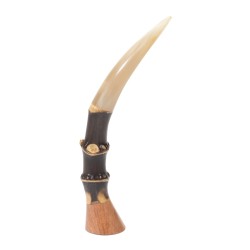 Pipe Tamper in Briar Bamboo And Horn