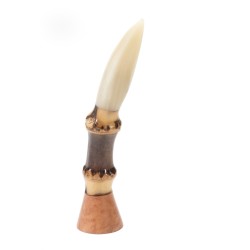 Pipe Tamper in Briar Bamboo And Horn