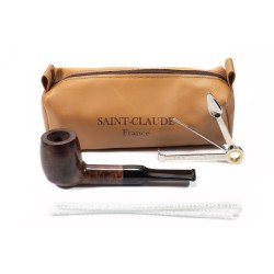 Briar Pipe Saint Claude Starter Set Smooth Billiard