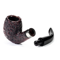 Pipe Peterson Cobble Rusticated Bent Billiard (69)
