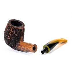 Briar Pipe Amorelli Penna Di San Michele Bent