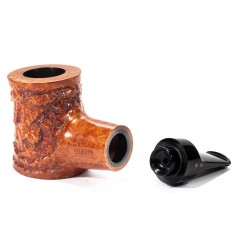 Briar Pipe Radice Underwood Reverse Rusticated Poker