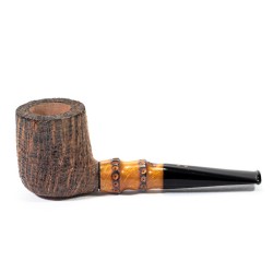Briar Pipe Radice Silk Cut Sandblasted Billiard