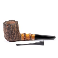 Briar Pipe Radice Silk Cut Sandblasted Billiard