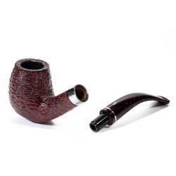 Pipa Savinelli Bacco 602 Rusticata Bent Billiard