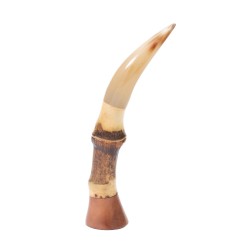 Pipe Tamper in Briar Bamboo And Horn