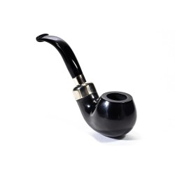 Pipe Lubinski Opus One Black Spigot Smooth Bent Apple LU 2610