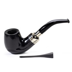 Pipa Lubinski Opus One Black Spigot Liscia Bent Billiard LU 2609