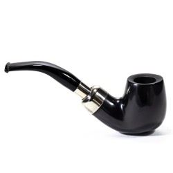 Pipa Lubinski Opus One Black Spigot Liscia Bent Billiard LU 2609