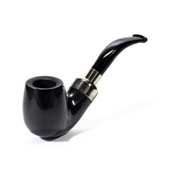 Pipa Lubinski Opus One Black Spigot Liscia Bent Billiard LU 2609