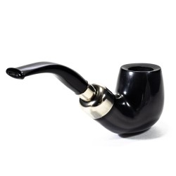 Pipe Lubinski Opus One Black Spigot Smooth Bent Billiard LU 2609