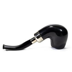 Pipe Lubinski Opus One Black Spigot Smooth Bent Billiard LU 2609