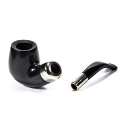 Pipa Lubinski Opus One Black Spigot Liscia Bent Billiard LU 2609