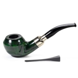 Pipe Lubinski Opus One Green Spigot Smooth Bent Rhodesian