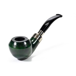 Pipe Lubinski Opus One Green Spigot Smooth Bent Rhodesian