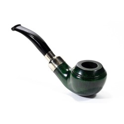 Pipe Lubinski Opus One Green Spigot Smooth Bent Rhodesian