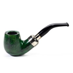 Pipe Lubinski Opus One Green Spigot Smooth Bent Billiard LU 2613