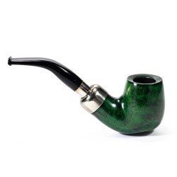 Pipa Lubinski Opus One Green Spigot Liscia Bent Billiard LU 2613