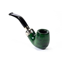 Pipe Lubinski Opus One Green Spigot Smooth Bent Billiard LU 2613
