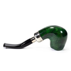 Pipe Lubinski Opus One Green Spigot Smooth Bent Billiard LU 2613
