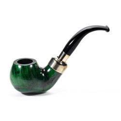 Pipe Lubinski Opus One Green Spigot Smooth Bent Apple LU 2616